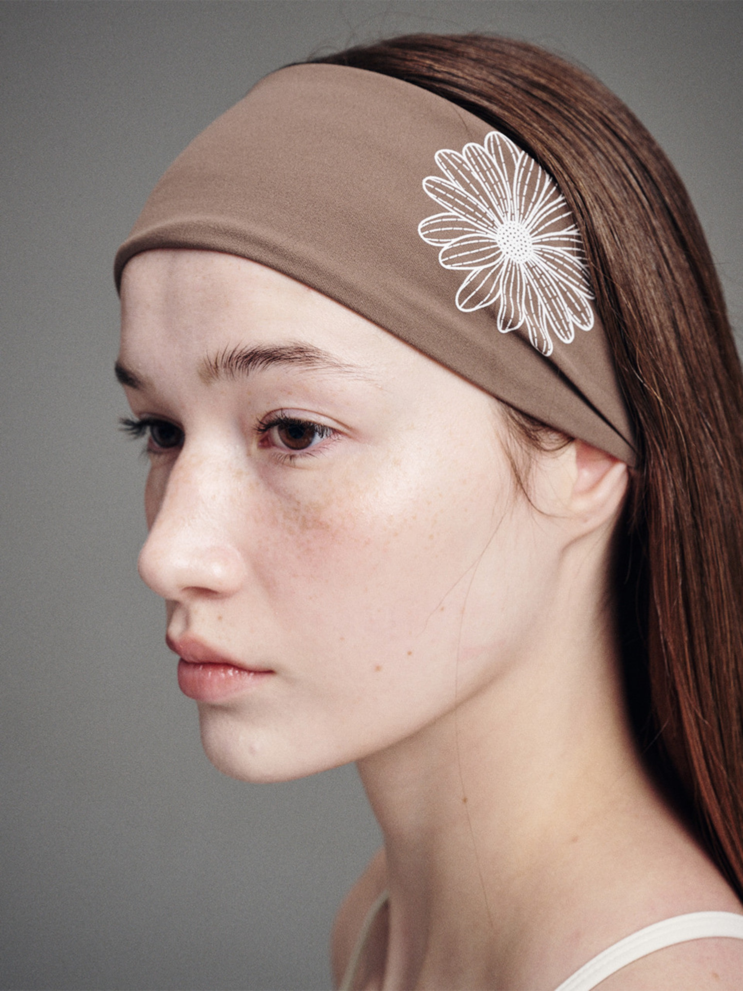 BEURRE ULTIMATE COMFORT wide headband theflower_BROWN IVORY